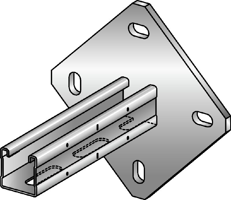 MQK-41/4-F Консоль с 4 отверстиями (горячее цинкование - HDG)