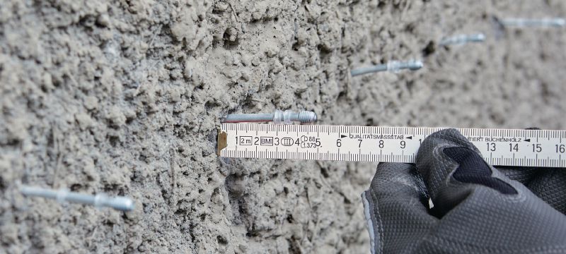 Резьбовые шпильки X-M6-8 B3 DP7 SCT Резьбовые шпильки для использования с инструментом для проверки торкрет-бетона BX 3-SCT Применения 1