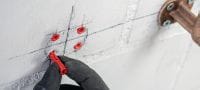 HUD-2 Пластиковый дюбель Универсальные пластиковые дюбели для креплений с небольшими нагрузками на пустотелых и полнотелых стенах Применения 1