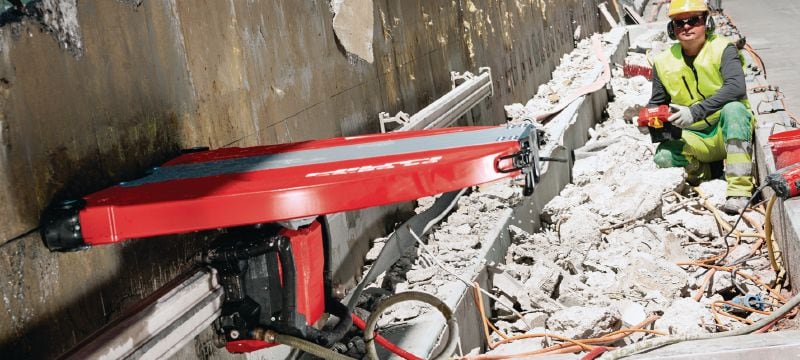 SPX MCL Equidist Диск для стенорезной машины (60H: подходит для инструментов Hilti и Husqvarna®) Высокоэффективный диск для стенорезной машины (15 кВт) для высокой скорости и долгого срока службы при резке армированного бетона (посадочное отверстие 60H подходит для стенорезных машин Hilti и Husqvarna®) Применения 1