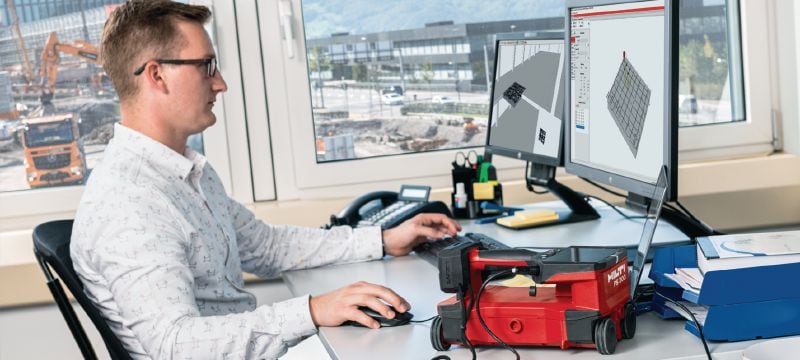 PS 300 Система Ferroscan Детектор для поиска арматуры в бетонных конструкциях, измерения глубины и определения толщины слоя материала при обследовании строительных конструкций Применения 1