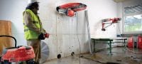 SPX LCS Equidist Диск для стенорезной машины (60H: подходит для инструментов Hilti и Husqvarna®) Высокоэффективный диск для стенорезной машины (5–10 кВт) для высокой скорости и долгого срока службы при резке армированного бетона (посадочное отверстие 60H подходит для стенорезных машин Hilti и Husqvarna®) Применения 3