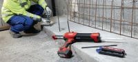 HIT-HY 170 Клеевой анкер Высокоэффективный инъецируемый гибридный раствор, сертифицированный для регулярного применения для установки вклеиваемой арматуры и анкеров как в бетоне, так и в кирпичной кладке Применения 3