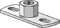 MGL 2 Оцинкованное основание для невысоких нагрузок для крепления метрических резьбовых шпилек с двумя точками анкеровки