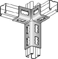MQV-3D-R Соединитель для каналов Соединительный элемент из нержавеющей стали (A4) для каналов для трехмерных конструкций