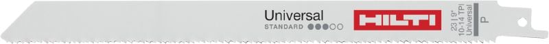 Базовая универсальная резка Базовое универсальное полотно для сабельной пилы – экономичный вариант для резки металла, дерева и других материалов
