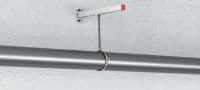 MP-MI Высококачественный оцинкованный трубный хомут со звукоизолирующей вставкой для высоких нагрузок (метрич.) Применения 3
