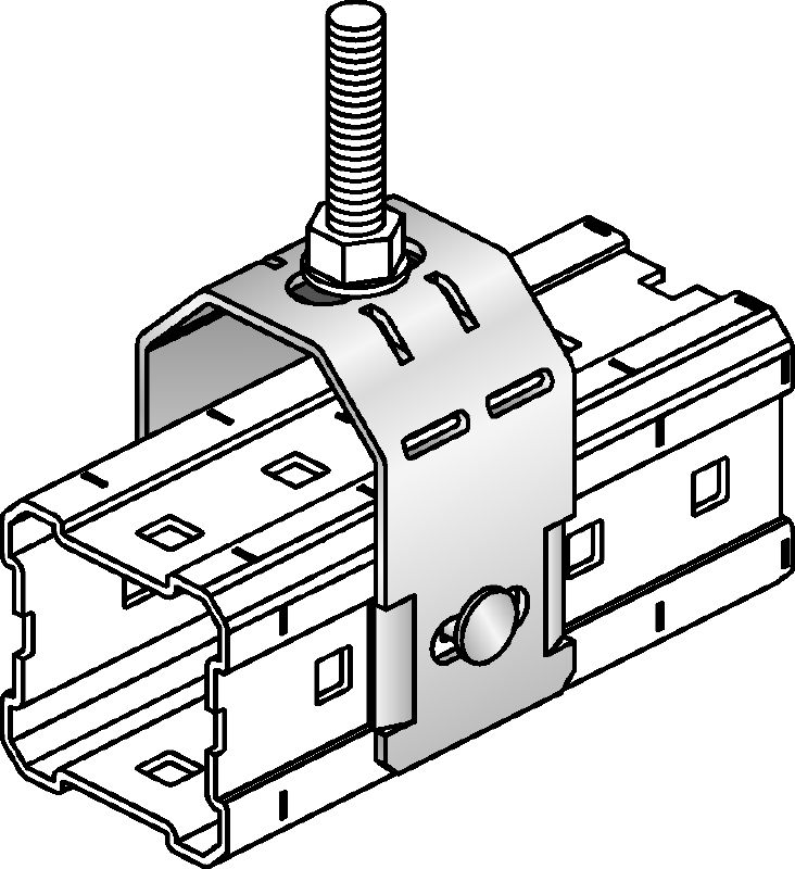 Плоская шайба DIN 125 (горячее цинкование M10) Кронштейн для подвеса (двойной) Применения 1