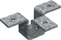 MT-C-T 3D/3 OC Соединитель в три стороны Соединитель в три стороны для соединения четырех профилей в трехмерной конструкции, для монтажа вне помещений в условиях с низким уровнем загрязнения