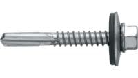 S-MD55Z Самосверлящие шурупы для металла Самосверлящий шуруп (углеродистая сталь с цинковым покрытием) с шайбой 16 мм для крепления металла к металлу большой толщины (до 15 мм)