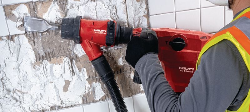 TE 500-22 SDS-Max Аккумуляторный обрубочный молоток Аккумуляторный отбойный молоток TE-Y (SDS Max) с системой активного подавления вибрации для штробления и долбления в бетоне и кирпичной кладке (платформа батарей Nuron) Применения 1