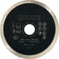 SP-T Алмазный диск для плитки Алмазный отрезной диск серии SP (высокая производительность) для углошлифовальных машин для аккуратной резки тонкой плитки, керамики, кирпича и натурального камня