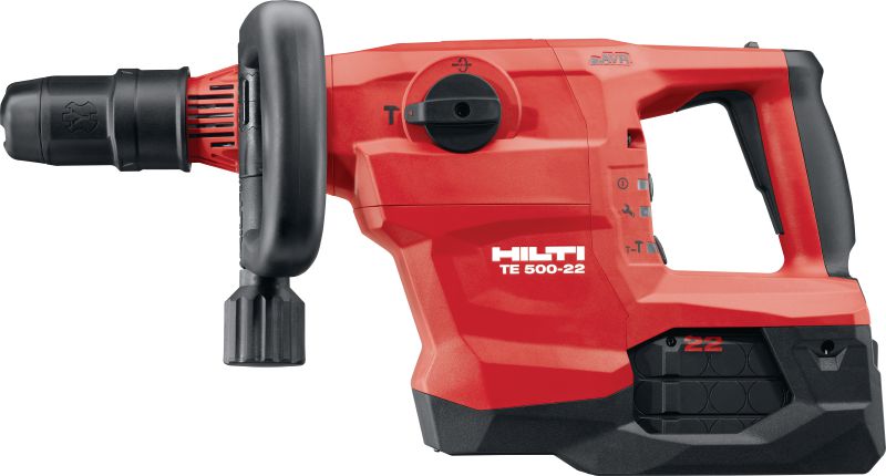 TE 500-22 SDS-Max Аккумуляторный обрубочный молоток Аккумуляторный отбойный молоток TE-Y (SDS Max) с системой активного подавления вибрации для штробления и долбления в бетоне и кирпичной кладке (платформа батарей Nuron)