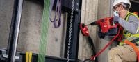 TE 60-22 Аккумуляторный перфоратор Мощный аккумуляторный перфоратор TE-Y (SDS Max) с системой активного контроля крутящего момента и системой активного подавления вибрации для бурения и долбления бетона с высокими нагрузками (платформа батарей Nuron) Применения 2